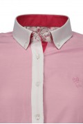 REPABLO dámská košile růžová s bílým límcem
